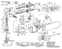 Bosch 0 601 323 103  Angle Grinder 220 V / Eu Spare Parts
